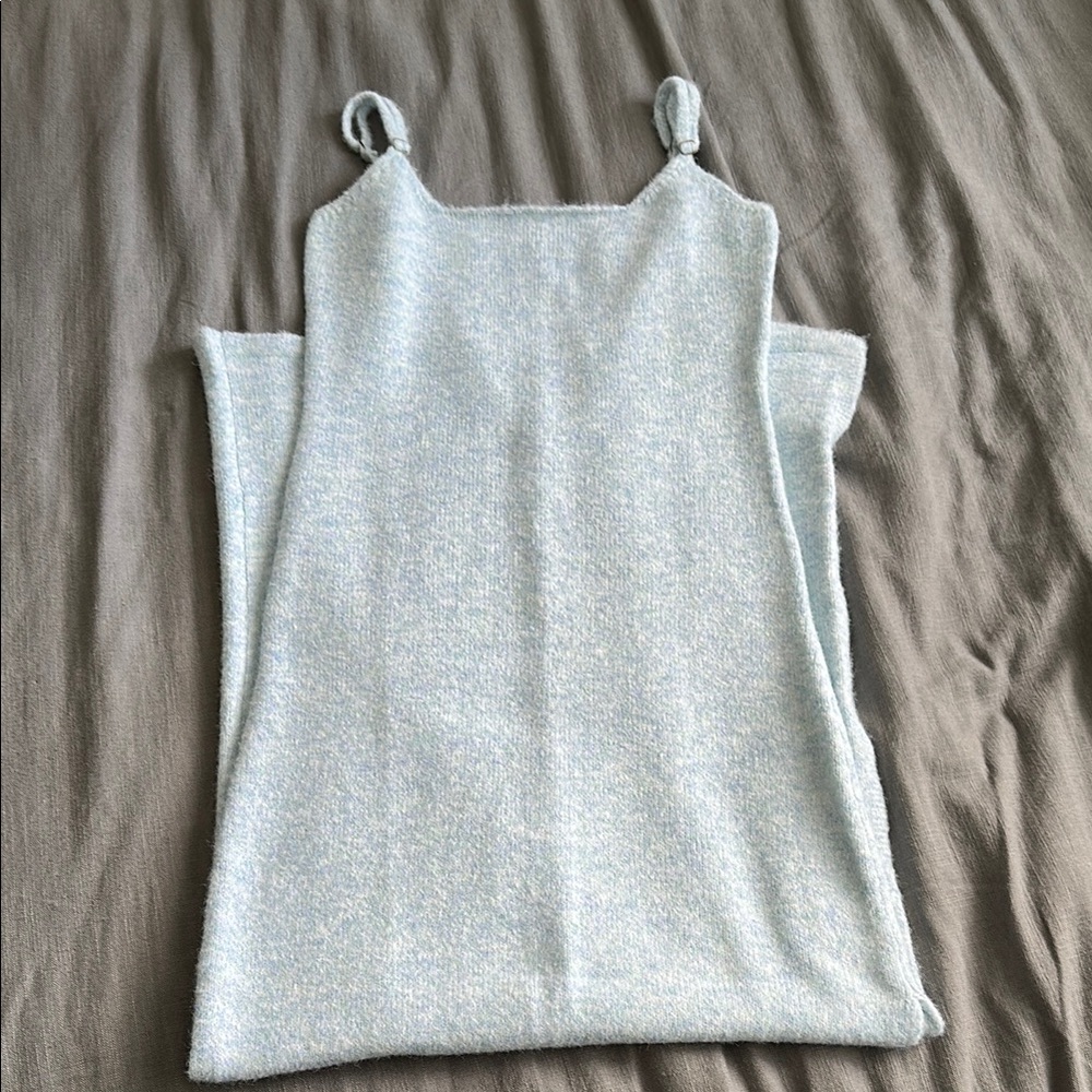 Staple and Hue Light Blue Knit Sleeveless Top